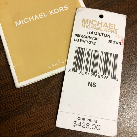 Micheal Kors Hamilton Signature Brown Handbag - Picture 10 of 10